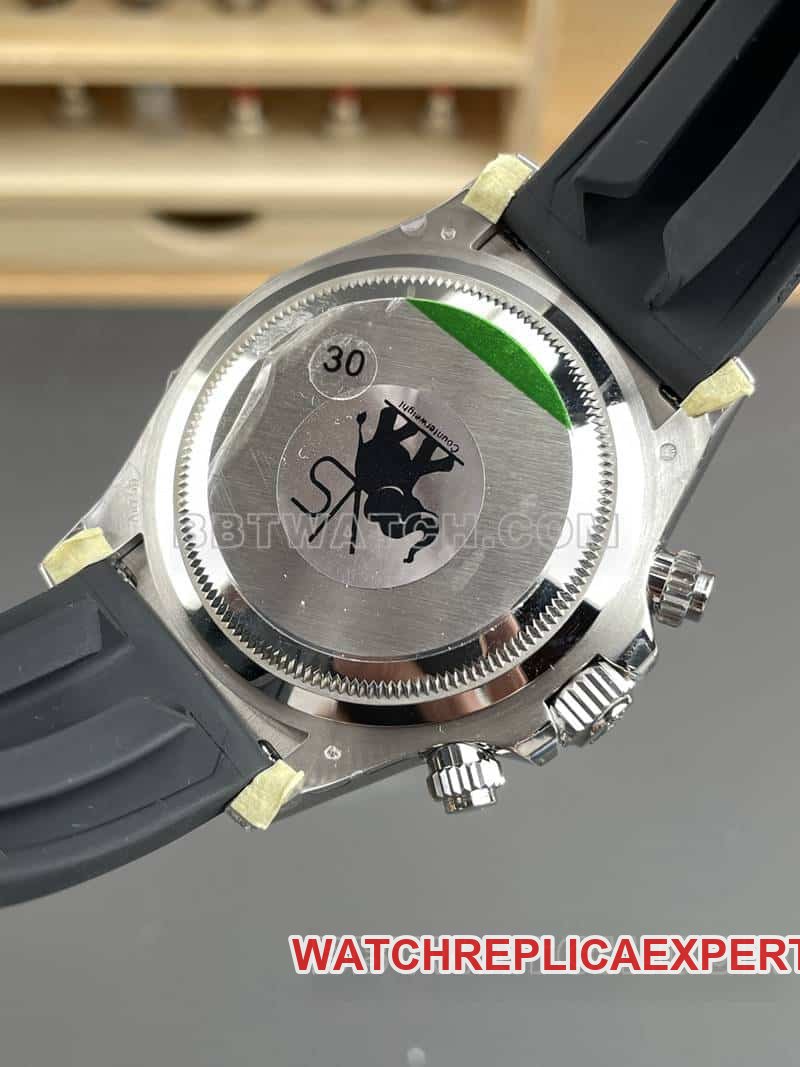 VSRolexDaytonatop-tier 1:1high-quality replica gray plate rubber model 126519caseback live photo