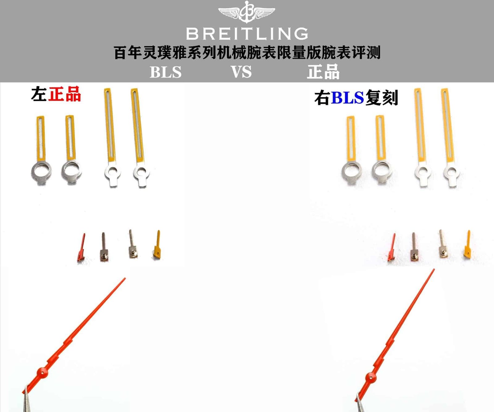 BLS factory Breitlingtop-tier replica watch TOP TIMEsilver dialA233101A1A1X1 real and fake comparison evaluation appearance live photos