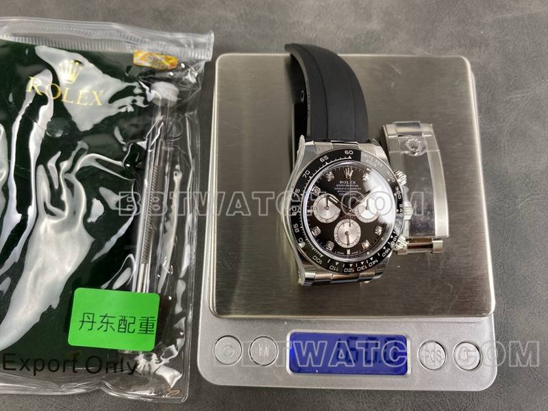 Rolex best replica watch ARF FactoryDaytonablack dial4131 rubber model weight live photos