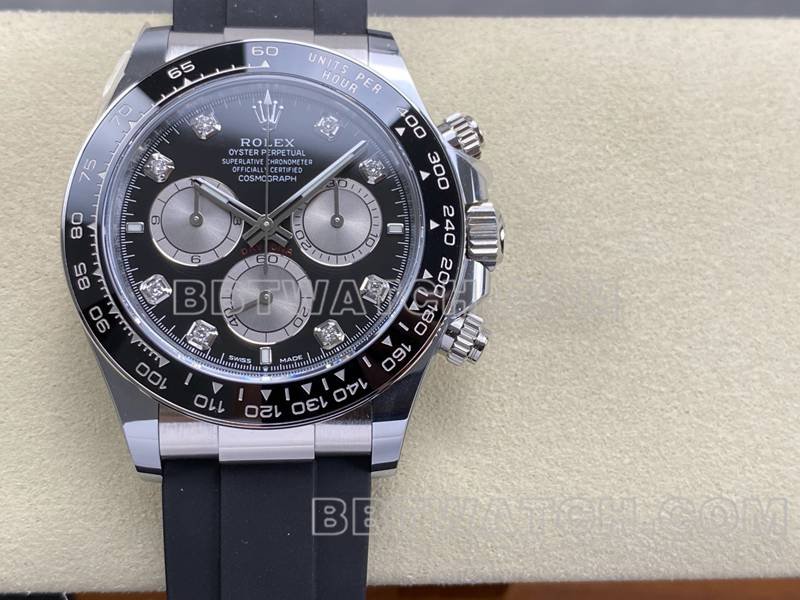 Rolex best replica watch ARF FactoryDaytonablack dial4131 rubber model front live photo