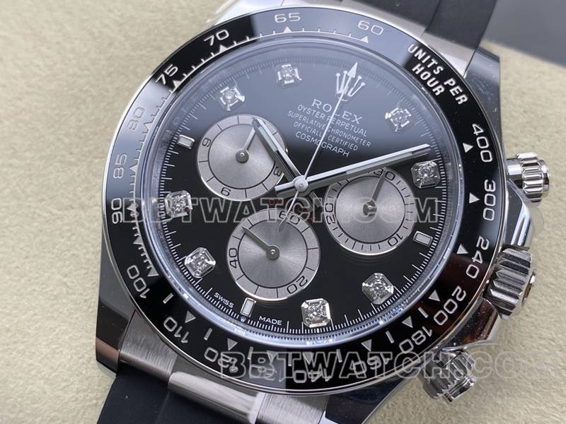 Rolex best replica watch ARF FactoryDaytonablack dial4131 rubber model front live photo