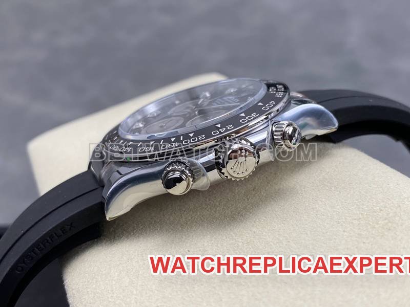 Rolex best replica watch ARF FactoryDaytonablack dial4131 rubber model side live photo