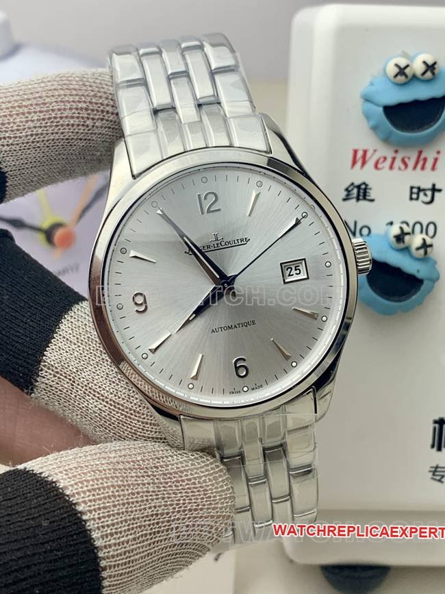 top-tier replica watch Jaeger-LeCoultreV9 Factory master silver dial899 mechanical front live photo