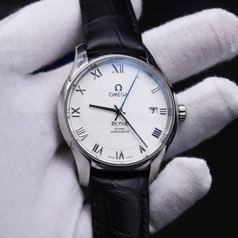 How about vsOmega De Ville Series 8500movement Replica Watch Review - Elegant and classic style men's watch front view