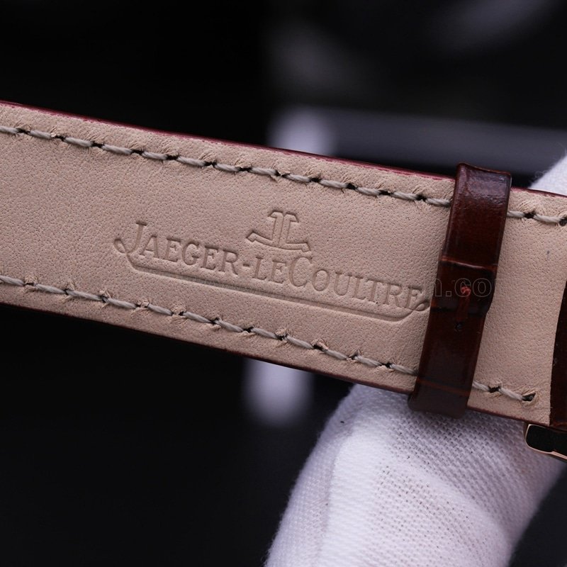 Jaeger-LeCoultre Master Ultra Thin Moon Phase Men's Rose Gold Replica Watch Review Logo Images