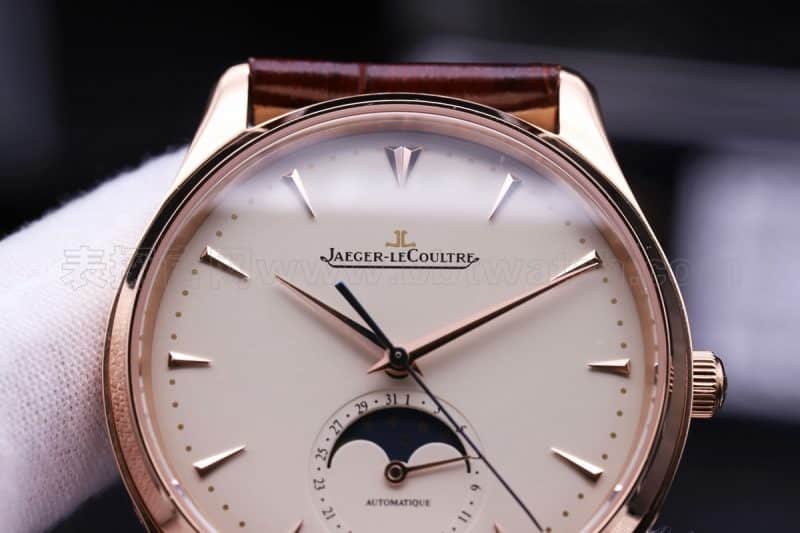 Jaeger-LeCoultre Master Series Moon Phase Ultra-Thin Men's Watch Rose Gold Replica Watch Review | Detailed Photos