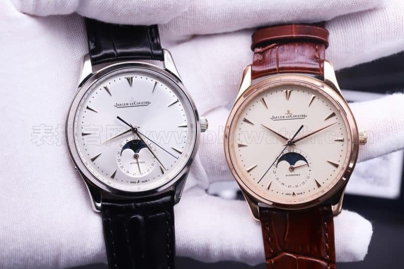 Jaeger-LeCoultre Master Ultra Thin Moon Phase Men's Watch Rose Gold Replica Watch Review - Front View