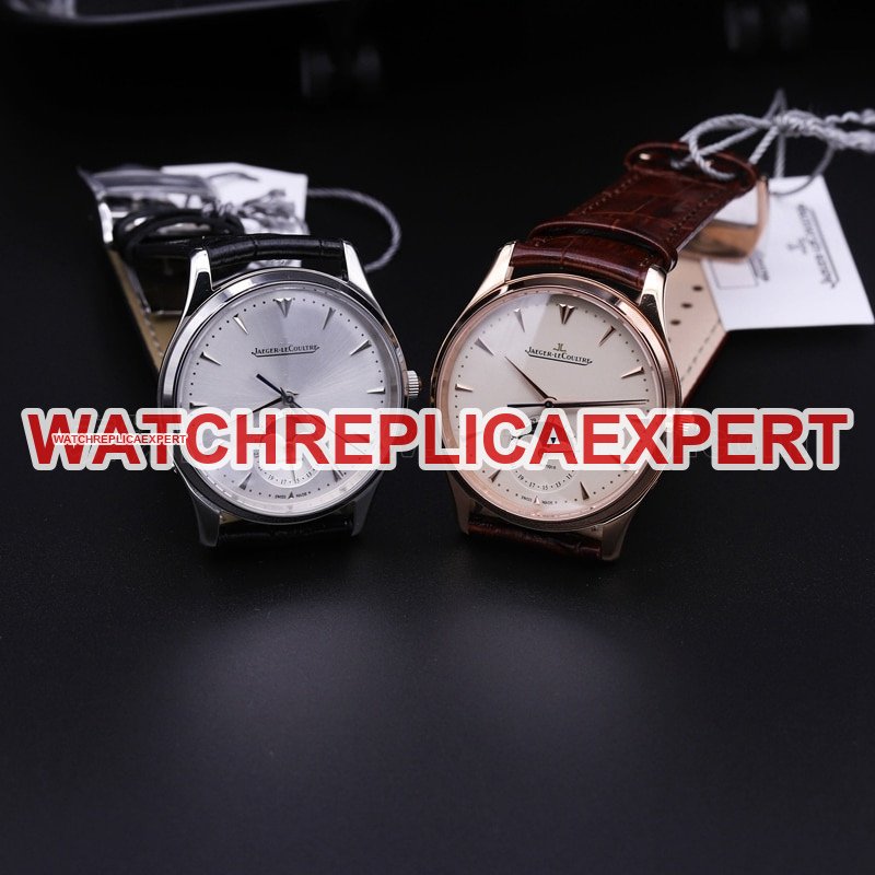 Jaeger-LeCoultre Master Ultra Thin Moon Phase Men's Watch Rose Gold Replica Watch Review - Front View