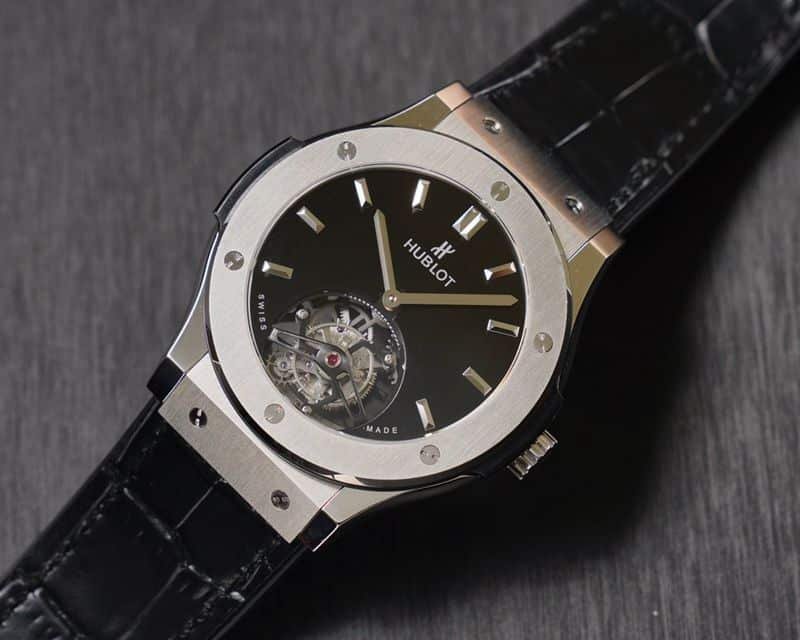 Hublotsuper clone watch (Hublot) classic fusion series tourbillon watch front view