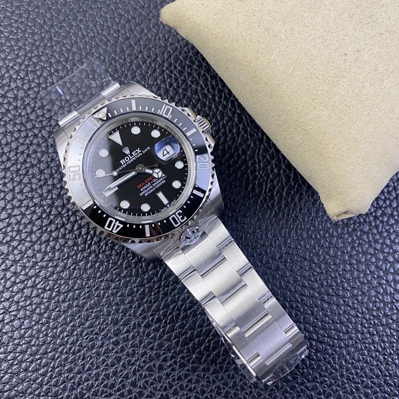 Rolextop-tiersuper clone watch single red Sea-Dweller series men's mechanical watch front view