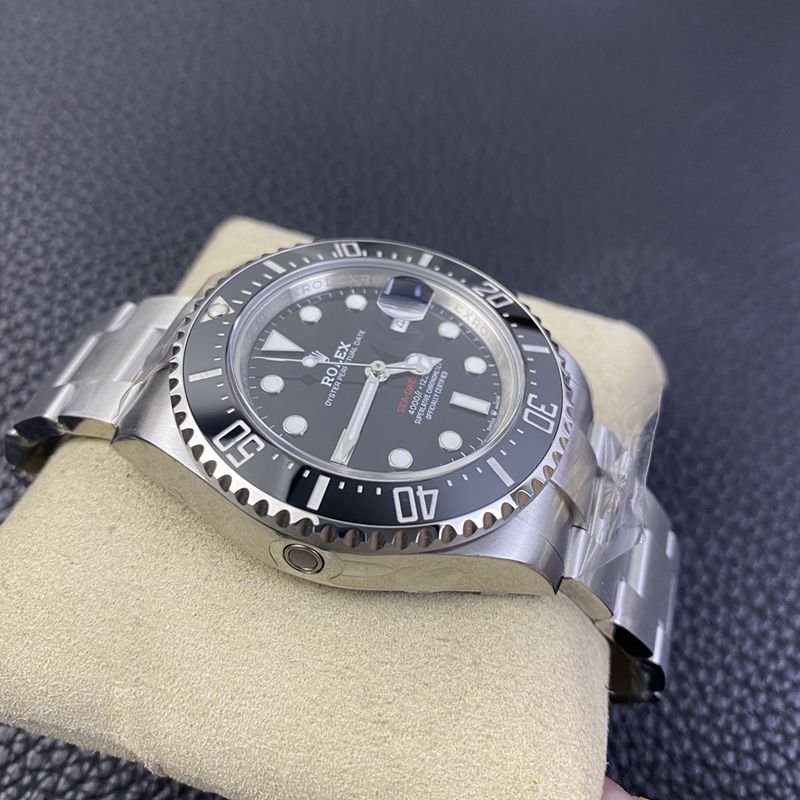 Rolextop-tiersuper clone watch single red Sea-Dweller series men's mechanical watch side view