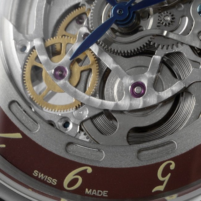 top-tier replica watch Hermès men's gray plate brown belt automatic movementleather strap watch detail shots