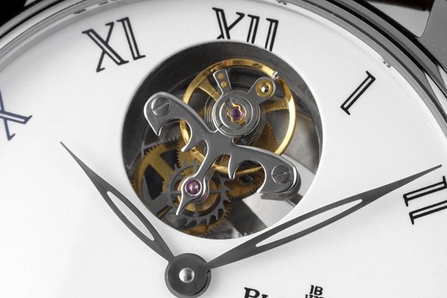 JBF FactoryBlancpaintop-tier replicahigh-quality replica watch men's white dial brown belt V3 version tourbillon classic full series mechanical leather strap watch movement picture
