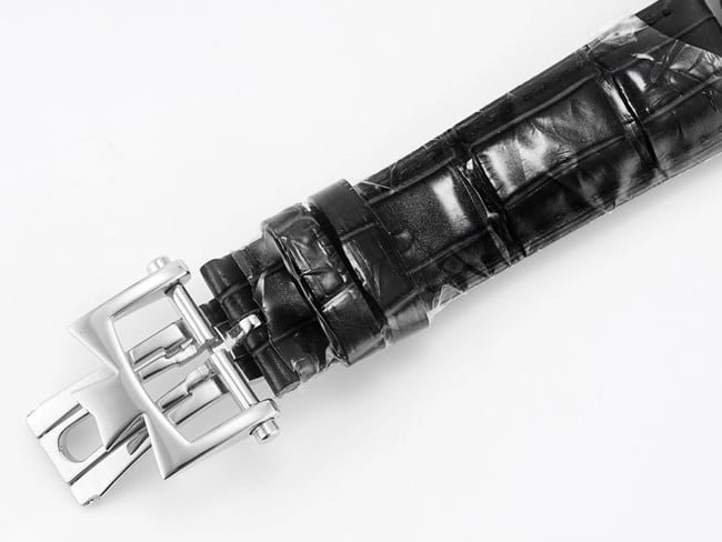 APEX factory Vacheron Constantintop-tier replica watch inheritance series men's black dial black belt automatic movement watch clasp picture