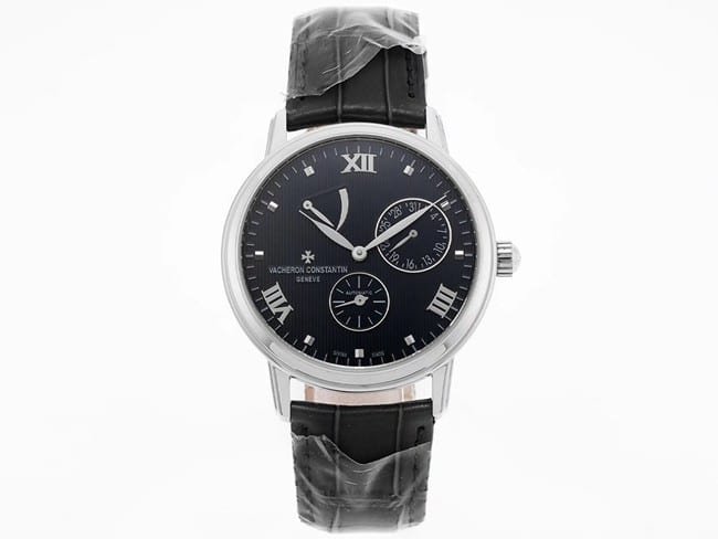 APEX factory Vacheron Constantintop-tier replica watch inheritance series men's black dial black belt automatic movement watch front view