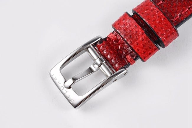 BV Factory Top Replica Watches Bvlgari Quartz Serpenti Series Women's Red Strap Belt Watch Buckle Figure