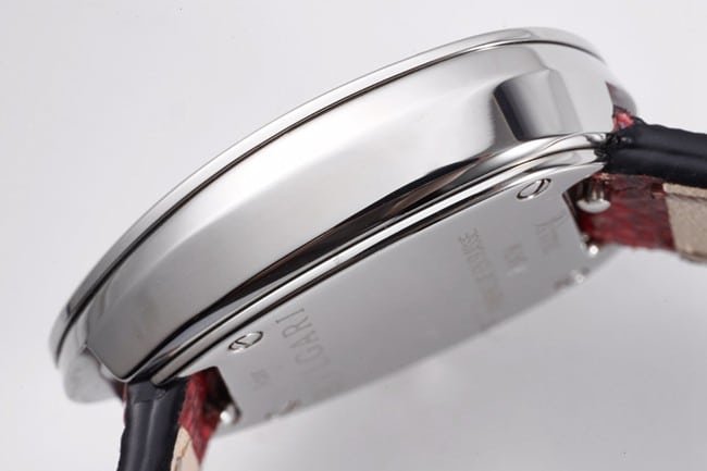 BV Factory Top Replica Watches Bvlgari Quartz Serpenti Series Women's Red Strap Belt Watch Side View