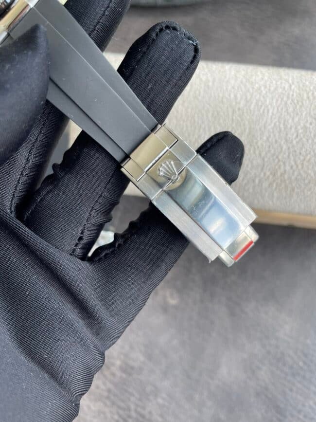 top-tiersuper cloneC factory Rolex new gray plate white goldDaytona4130movement men's watch clasp picture