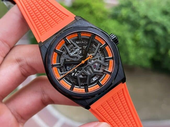 top-tiersuper cloneLF Zenith black dialDEFY series new upgraded version of men's watch front view