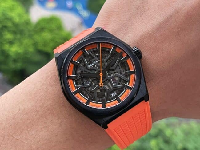 top-tiersuper cloneLF Zenith black dialDEFY series new upgraded version of men's watch front view