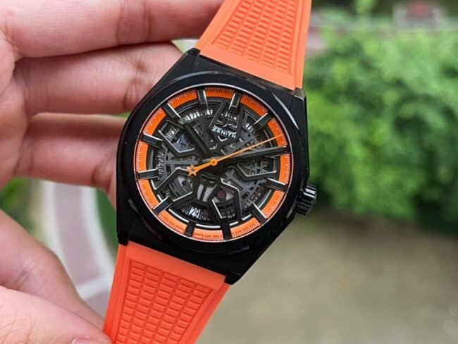 top-tiersuper cloneLF Zenith black dialDEFY series new upgraded version of men's watch front view