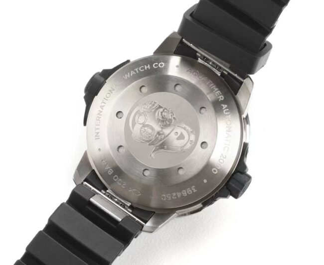 Top replica IWC Aquatimer 2000 Automatic men's wristwatch case back image