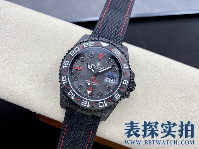 VSRolexGMT-Master high-quality replica carbon fiber watch_price_style picture_quality positive