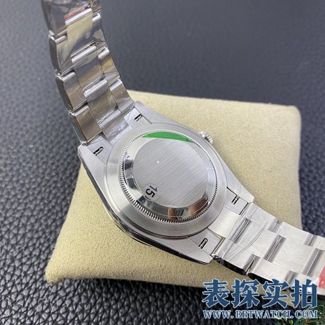 vsRolextop-tiersuper clone log 41mm watch_How much does it cost_Pictures_How is the workmanship? Bottom cover