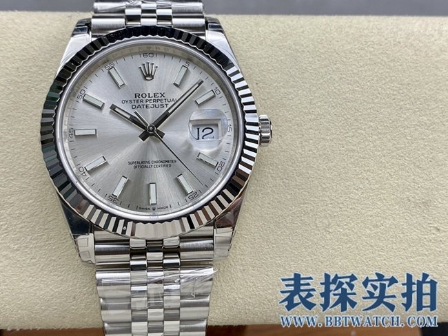 VSRolex high-quality replica log 41MM white steel watch_price_style picture_quality positive