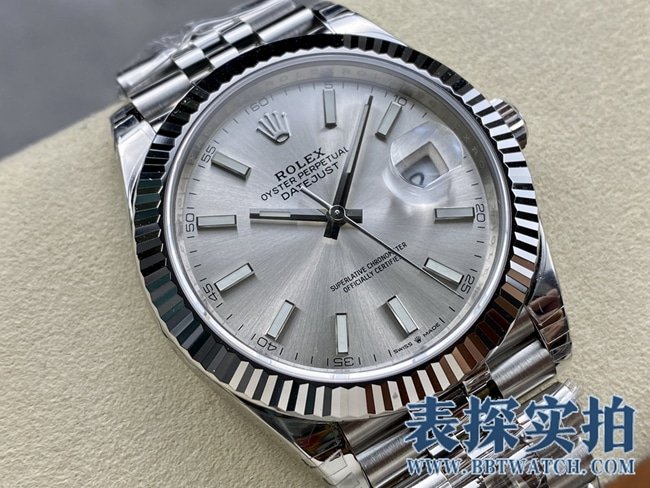 VSRolex high-quality replica log 41MM white steel watch_price_style picture_quality positive