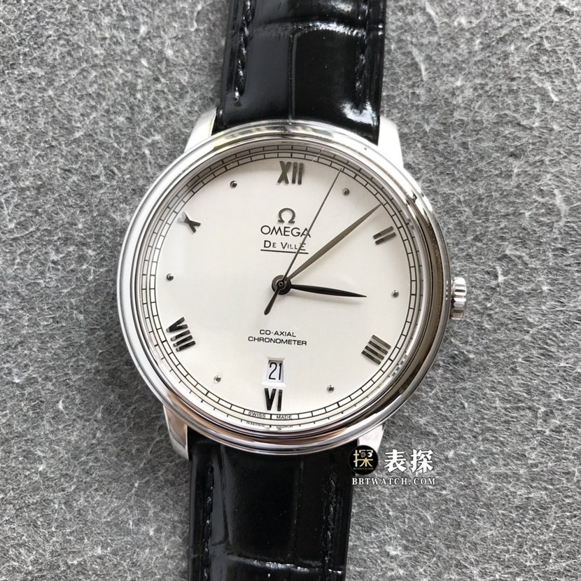 Omega Diefei top-tier 1:1super clone watch men's white dialleather strap model pictures and prices front live photo