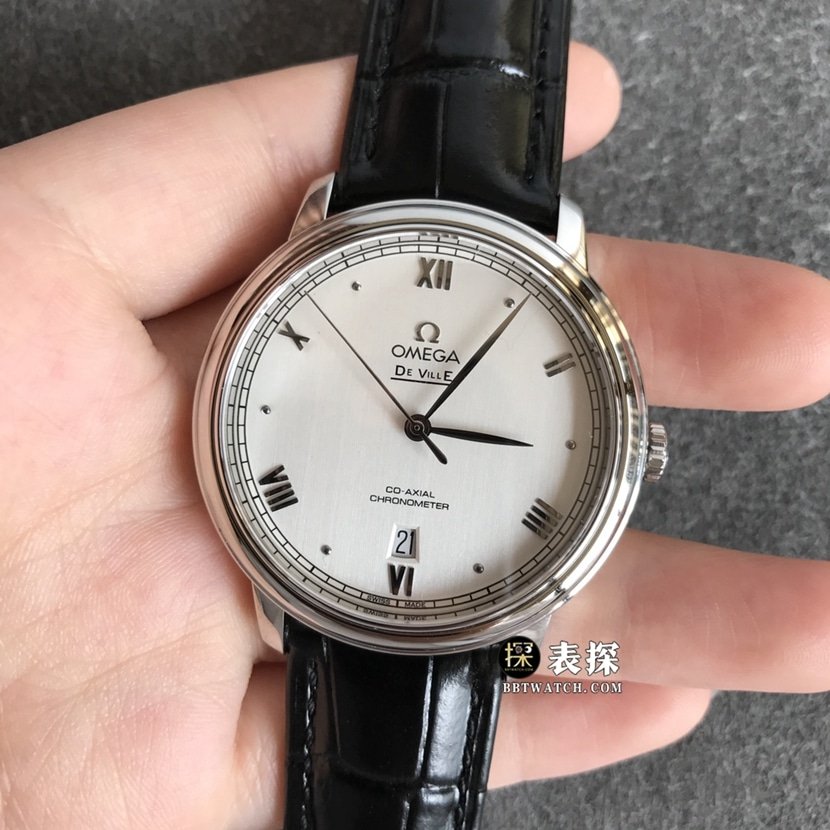 Omega Diefei top-tier 1:1super clone watch men's white dialleather strap model pictures and prices front live photo