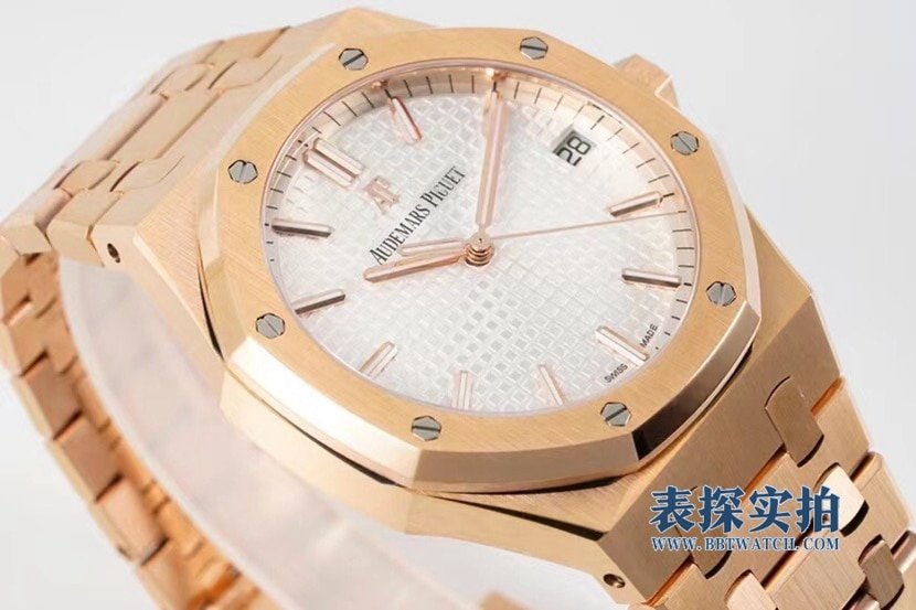 Big factory high-quality replicaZFAudemars Piguet white steel Royal Oak men's mechanical watch front