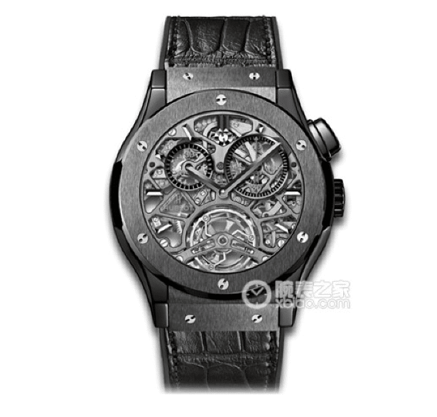 JB Classic Fusion Hublot 1:1 replica watches skeleton disk tourbillon rubber model 505.CM.0140.LR