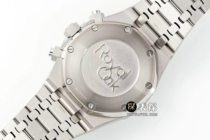 IPFRoyal OakAudemars Piguet1:1replica watch black panda plate steel bracelet model 26331ST.OO.1220ST.02caseback live photo