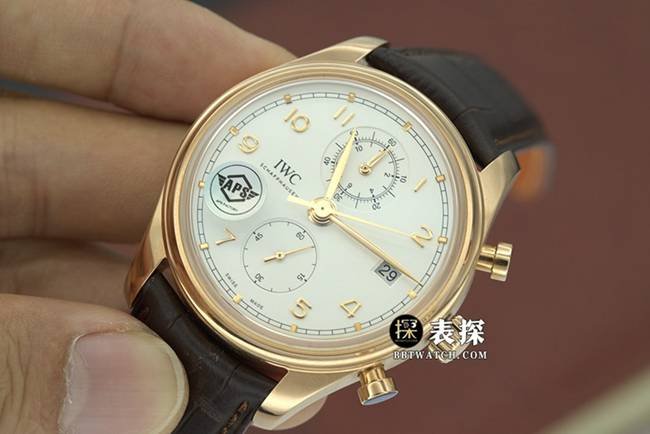APS factory Portuguese Universal 1:1 replica watches silver white panda disk mechanical strap models IW390301