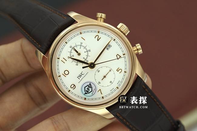 APS factory Portuguese Universal 1:1 replica watches silver white panda disk mechanical strap models IW390301