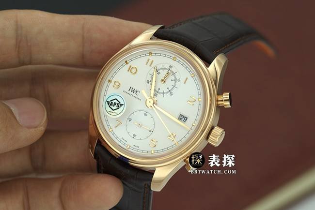 APS factory Portuguese Universal 1:1 replica watches silver white panda disk mechanical strap models IW390301