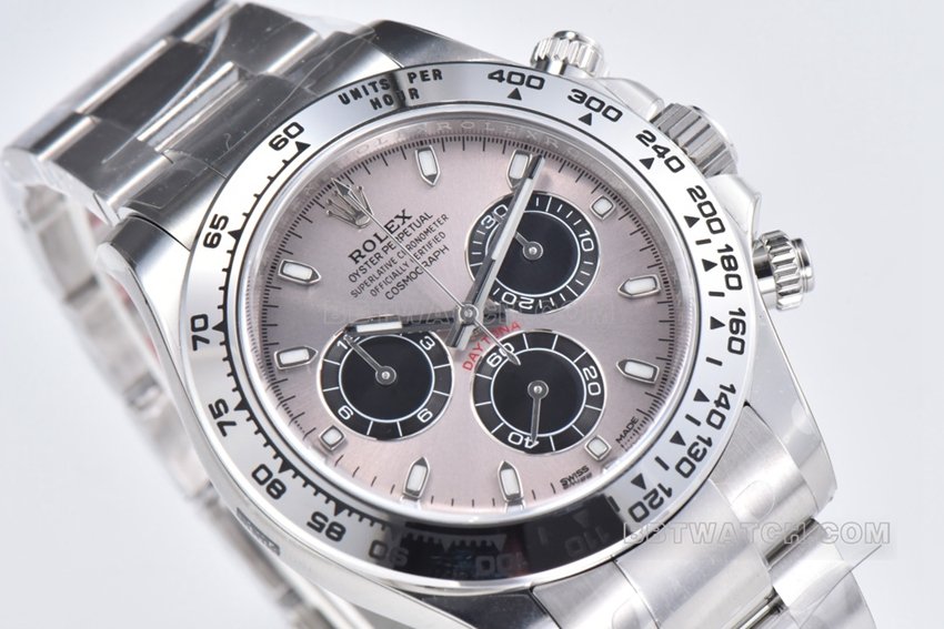 Factory C Rolex Daytona1:1super clone silver gray plate steel bracelet model m116509-0072front live photo