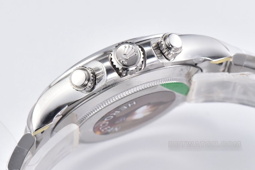 Factory C Rolex Daytona1:1super clone silver gray plate steel bracelet model m116509-0072side live photo