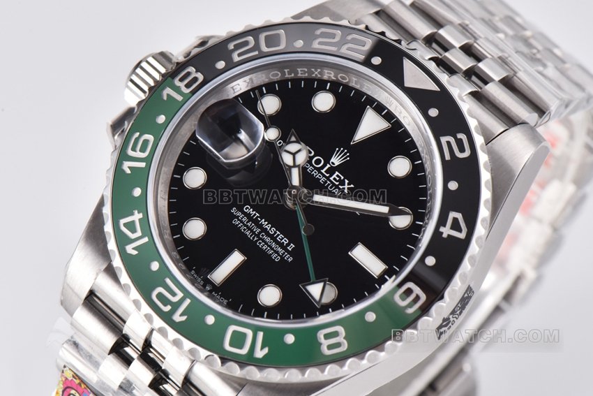 C Factory RolexGMT-Mastersuper clone left-handed Sprite circle m126720vtnr-0002front live photo
