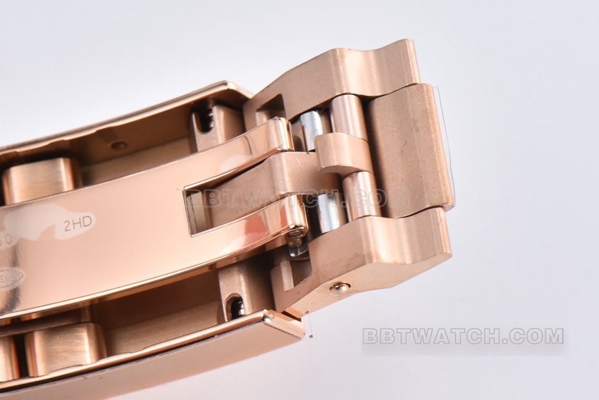 Factory C RolexDaytona1:1super clone black diamond face rose goldsteel braceletm116505-0015clasplive photos