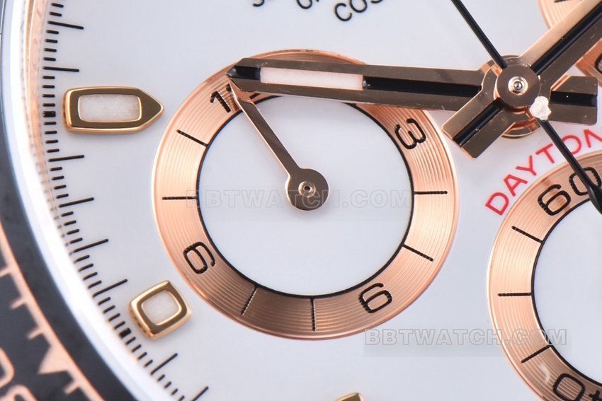 Factory C RolexDaytonatop-tier 1:1high-quality replicawhite dialrose goldsteel braceletm116505-0010front live photo