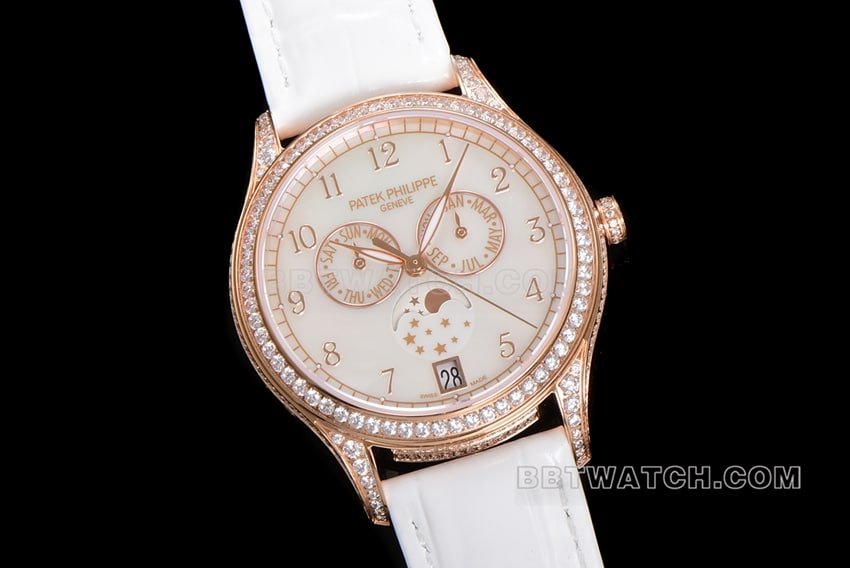 ZP factory Patek Philippe complex timepiece 1:1top-tier replicawhite dialleather strap model 4948R-001front live photo